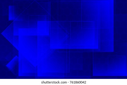 Abstract technology background with light rectangles
