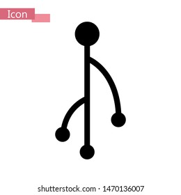 Abstract technology background with lines, circles and icons. Growth tree circuit concept with mobile phone, technology, laptop, cloud computing, usb, pad and router icons.