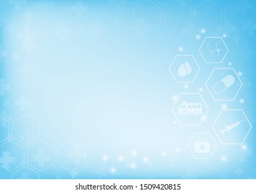 Abstract technology background. Medical and healthy concept. Can be used show your text. Vector illustration.