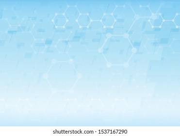Abstract technology background. Medical and healthy concept. Can be used show your text. Vector illustration.