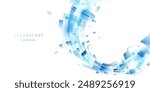 Abstract technology background, modern design vector illustration