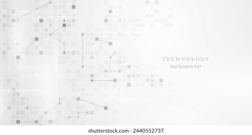Fondo abstracto de la tecnología, ilustración vectorial de diseño moderno