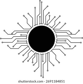 Fondo de tecnología Abstractas, Ilustración vectorial de diseño moderno