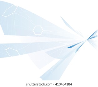 Abstract technology background with molecular structure connection. 