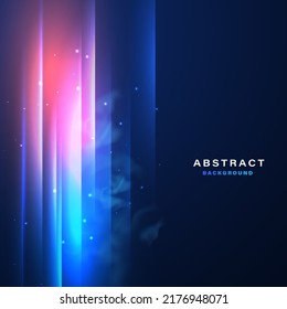 Abstract technology background with motion neon light effect.Vector illustration.	
