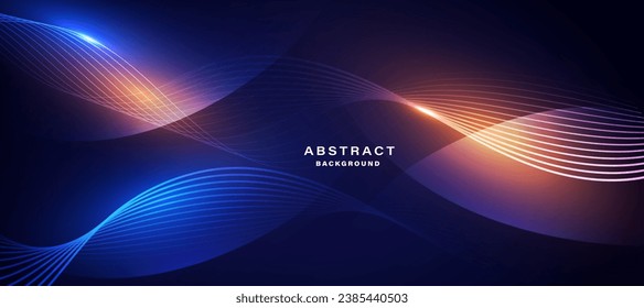 Abstract technology background with motion neon light effect.Vector illustration.	