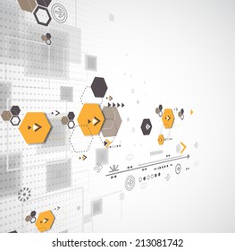 Abstract technology background/ Network concept