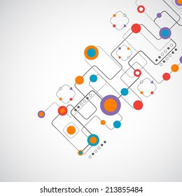 Abstract technology background/ Network concept