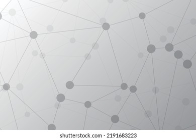 Abstract Technology Background. Network Connection. Social Media Banner. Vector