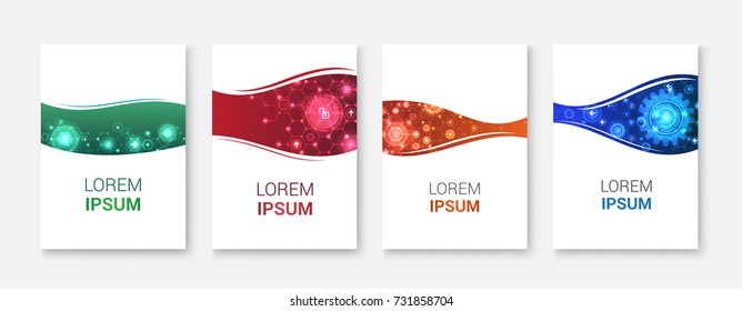 Abstract technology Background. On White Background.