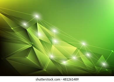 Abstract technology background polygon lines