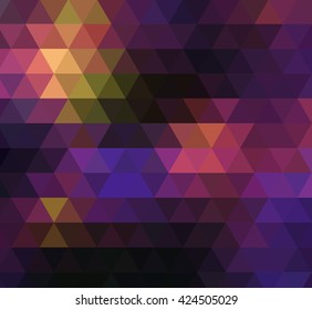 abstract technology background purple pink yellow triangles