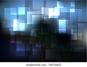 Abstract technology background with rectangles