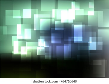 Abstract technology background with rectangles