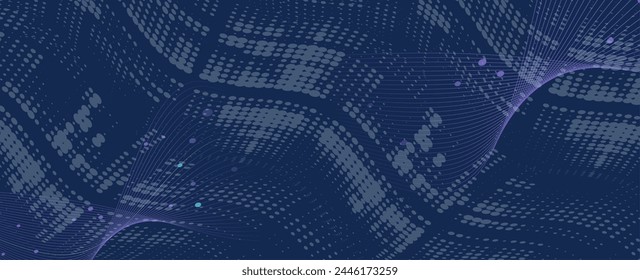 The abstract technology background for science and business presentation. Vector Art.