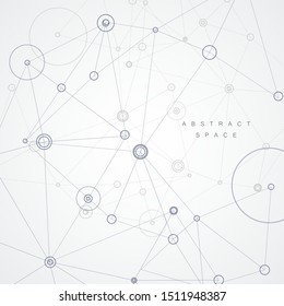 Abstract technology background with science connect
