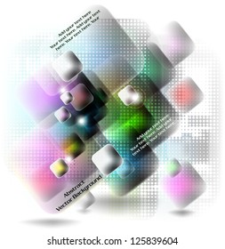 Abstract technology background with screens and halftone