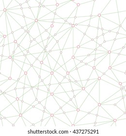 Abstract Technology background. Seamless pattern. Cloud computing concept. Stylized texture with connected points. Idea of Internet communication.