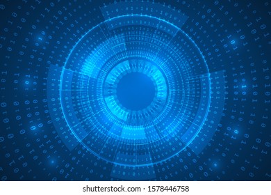 abstract technology background. security digital science innovation. code background.