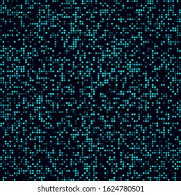 Abstract technology background. Sparse pattern of circles. Cyan colored seamless background. Modern vector illustration.