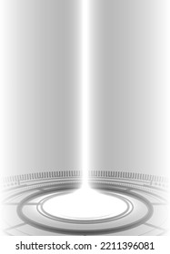 abstract technology background stripes beam hi tech circle decoration science and technology white background eps10