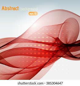 Abstract technology background with stripes. Vector illustration. Red, brown colors. 