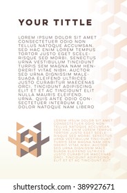 Abstract technology background template (golden ratio) for document or  leaflet