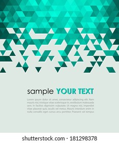 Abstract technology background  with triangle. Vector illustration.