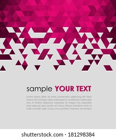 Abstract technology background  with triangle. Vector illustration.