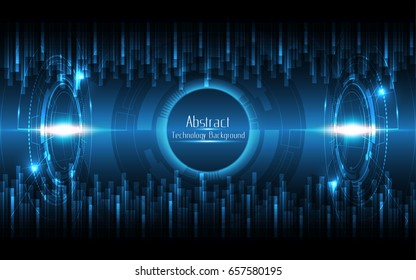 Abstract technology background twins circle abstract communication