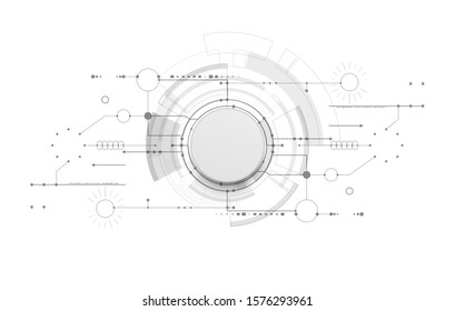 Abstract technology background. Various technology elements. Graphic concept for your design.