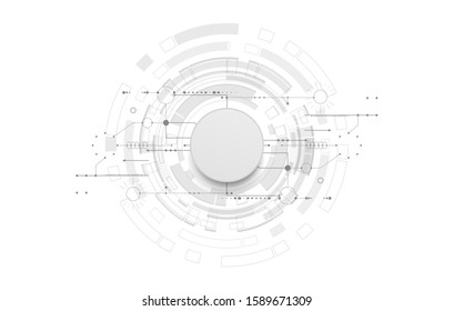 Abstract technology background. Various technology elements. Graphic concept for your design.