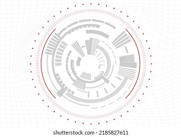 Abstract technology background with various technology elements Hi-tech communication concept innovation background