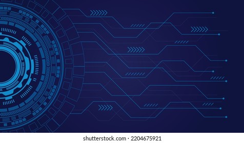 Abstract technology background with various technology elements Hi-tech communication concept innovation background.