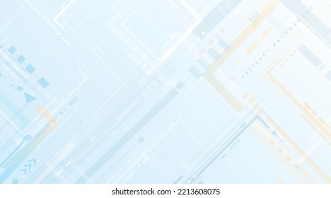 Abstract technology background with various futuristic technological elements  smart design for business ads vector illustration 