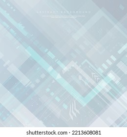 Resumen del fondo tecnológico con varios elementos tecnológicos futuristas diseño inteligente para anuncios de negocios ilustración vectorial 