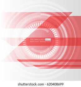 Abstract technology background with various technological elements. Vector illustration.