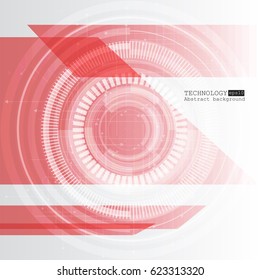 Abstract technology background with various technological elements. Vector illustration.
