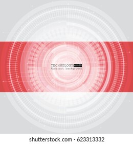 Abstract technology background with various technological elements. Vector illustration.