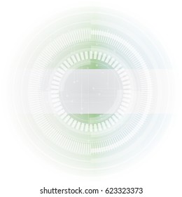 Abstract technology background with various technological elements. Vector illustration.