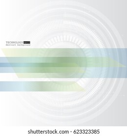 Abstract technology background with various technological elements. Vector illustration.