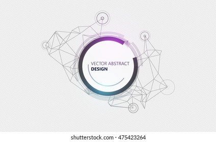 abstract technology background vector background

