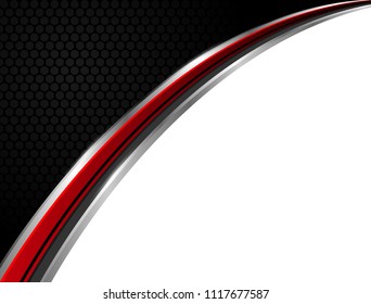 Abstract technology background vector business red and black