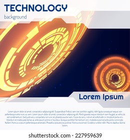 Abstract technology background. Vector eps10.