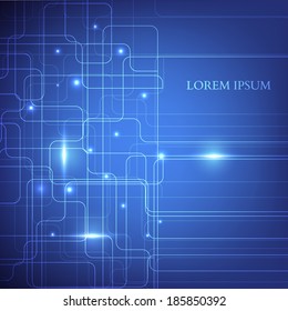 Abstract Technology Background. Vector illustration.