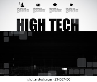 Abstrakte Technologie, Hintergrund, Vektorgrafik