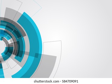 Abstract technology background. Vector illustration with futuristic elements.
