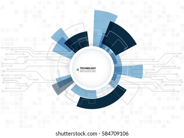 Abstract technology background. Vector illustration with futuristic elements.