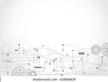 Abstract Technology Background. Vector illustration