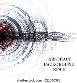 Abstract technology background - vector illustration. abstract infinity ray computer technology concept business background